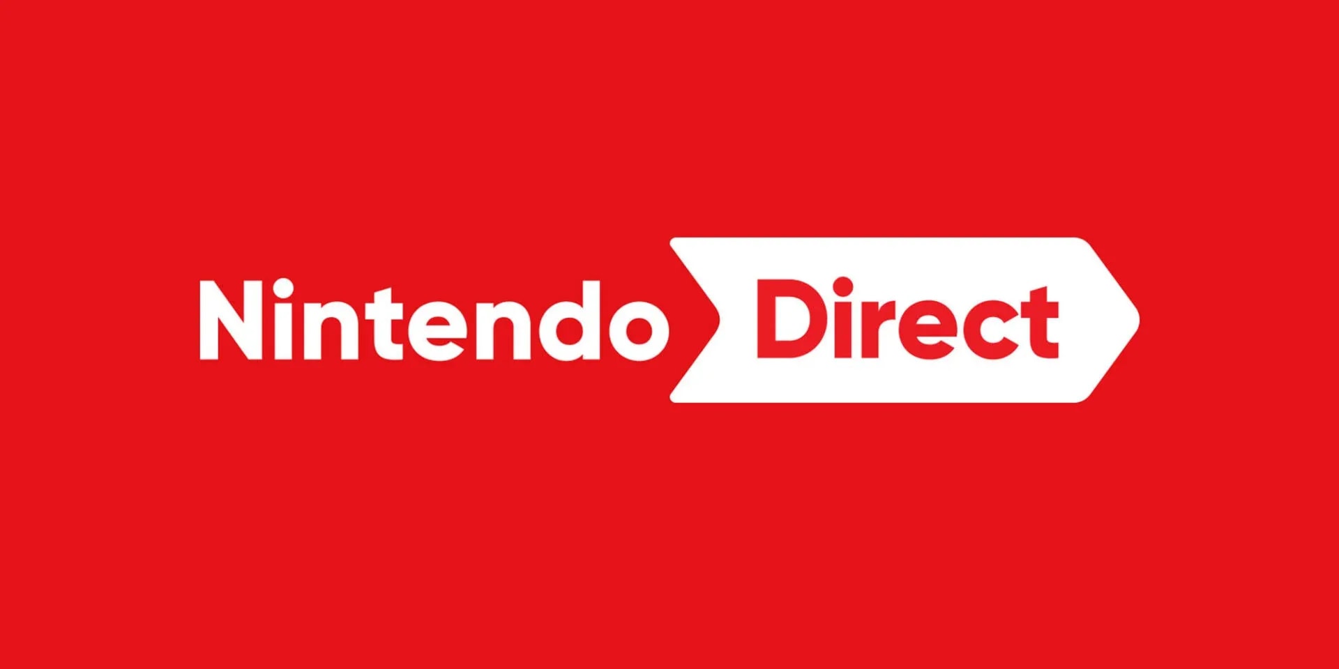 Nintendo Direct Logo auf rotem Hintergrund