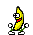 Glückliche Banane