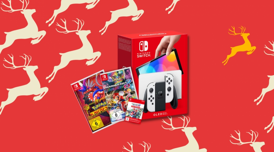 #Gewinnspiel am 4. Advent: Nintendo Switch OLED, Pokémon Karmesin & Mario Kart gewinnen