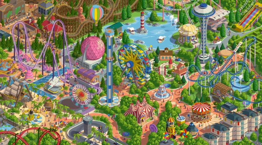 #Freizeitpark-Simulation RollerCoaster Tycoon Adventures Deluxe erscheint im November